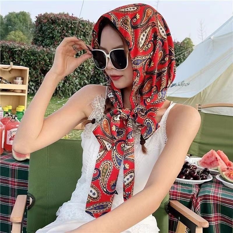 Khăn Trùm Đầu Lụa Đa Năng Cho Nữ - Phong Cách Thời Trang Mới