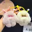 HFTOY Dễ Thương Giả rái Cá Tóc Thỏ Kem Clumsy Mặt Dây Chuyền Chìa Khóa Ô Tô Túi Phụ Kiện Quà Tặng ~