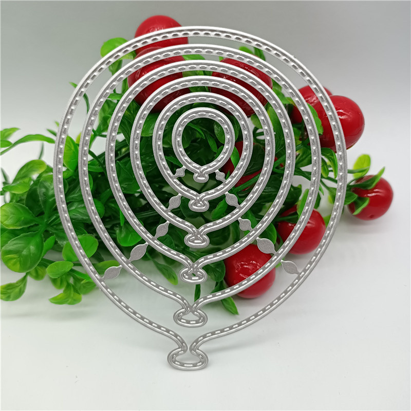 Đa Kích Thước Bóng Chủ Đề Handmade DIY Kim Loại Thép Carbon Cắt Khuôn Thêu Sò Dập Nổi Khắc Bản Mẫu DIY Album Ảnh Thiệp Chúc Mừng Cắt Chết Giấy Nghệ Thuật Dụng Cụ