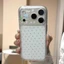Ốp điện thoại mờ hình nơ Mini dễ thương cho iPhone 17 16 15 14 13 12 11 Pro Max X XR XS Max