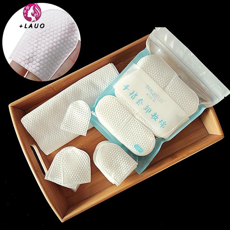 Springevenstar 120 Cái / túi Hình Chữ U Nhà Thơ Bông Miếng Lót Trang Điểm Mặt Bông Miếng Lót Mỹ Phẩm Mềm Cho Mặt Trang Điểm Loại Bỏ Miếng Lót Springevenstar