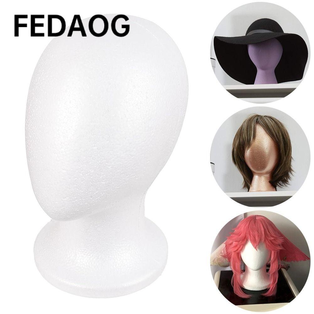 Chân đế trưng bày tóc giả FEDAOG, đầu nơ cao su trắng nhẹ, phụ kiện trang trí ổn định