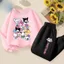 Bộ áo Hoodie và quần Kuromi dành cho trẻ em Trang phục hai mảnh dài tay thường ngày