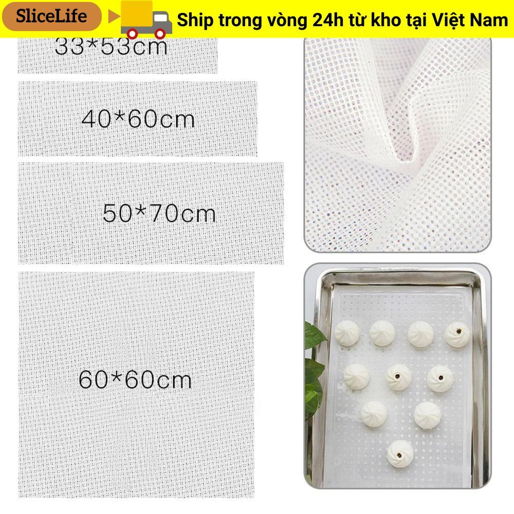 SLICELLIFE 1 Miếng Lót Lưới Hấp, Lò Nướng Có Thể Tái Sử Dụng Phụ Kiện Nhà Bếp Tấm Khử Nước, Thực Phẩm Chống Dính Máy Sấy Trái Cây Thảm Nướng Bánh Silicon