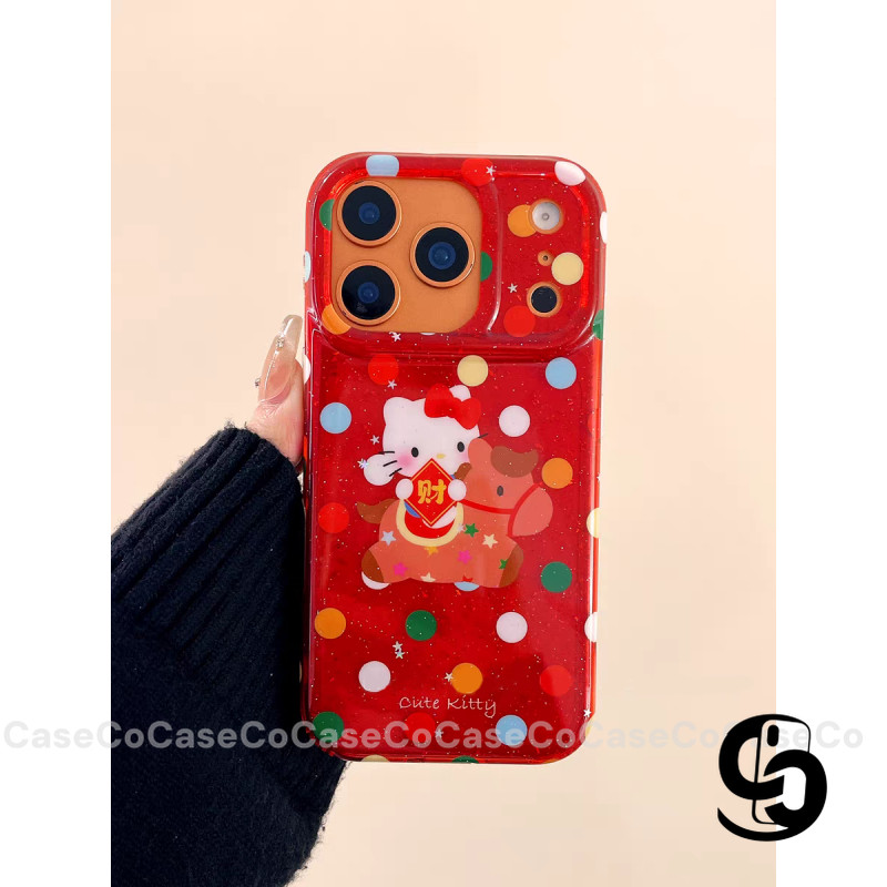 Ốp Lưng Cho Oppo A3Pro A3X A58 A60 A5i A16 A18 A7 A78 A17 A38 A54 Bìa Mềm Chú Ngựa Đỏ Năm Mới