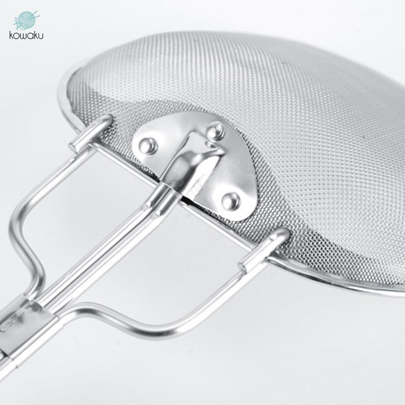 Lưới Vuông Skimmer Dầu Mỡ Skimmer Thép Không Gỉ Dụng Cụ Nấu Ăn Cho Dầu Dư Lượng Thịt Spaghetti Chiên Gà Mì