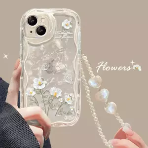 Thích hợp cho vỏ điện thoại Apple 15 iPhone14 / 13promax Line Vòng tay hoa 16 / 12 Silicon trong suốt 1726.1.11