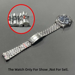 Dây đeo 21mm cho Rolex Datejust 41mm 126334 Vòng đeo tay đồng hồ Jubilee bằng thép bạc