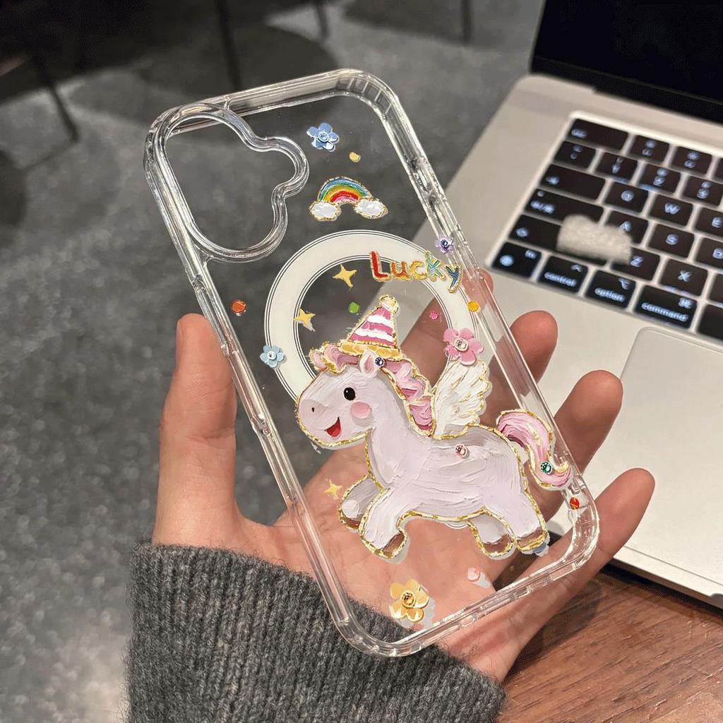 Một con ngựa màu được áp dụng cho iPhone17/16/12/13/11/15promax ShouJiKe