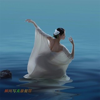 Studio Ảnh Cổ Điển Phong Cách Hy Lạp và Sanya, Đầm Trắng Nhẹ Nhàng cho kỳ Nghỉ Biển