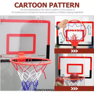 Bộ vòng bóng rổ DONOVANQQ mini gấp gọn, phù hợp cho cả trẻ em và người lớn