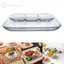 Ge Khay Bánh Bao Thủy Tinh Chịu Nhiệt Có Khay Đựng Nước Sốt, Khay Ăn Tối Chia, Khay Ăn Sáng, Dụng Cụ Nhà Bếp Tại Nhà n