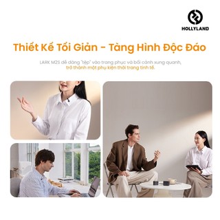Bộ Micro không dây Hollyland LARK M2S - Hàng Chính Hãng BH 12Tháng