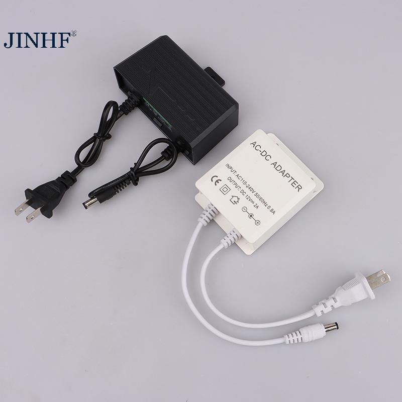 JINHF AC / 12V 2A 2000ma Camera Quan Sát Nguồn Điện Adapter Ngoài Trời Chống Thấm Nước EU US Cắm Adapter Sạc Cho Camera Quan Sát HOT