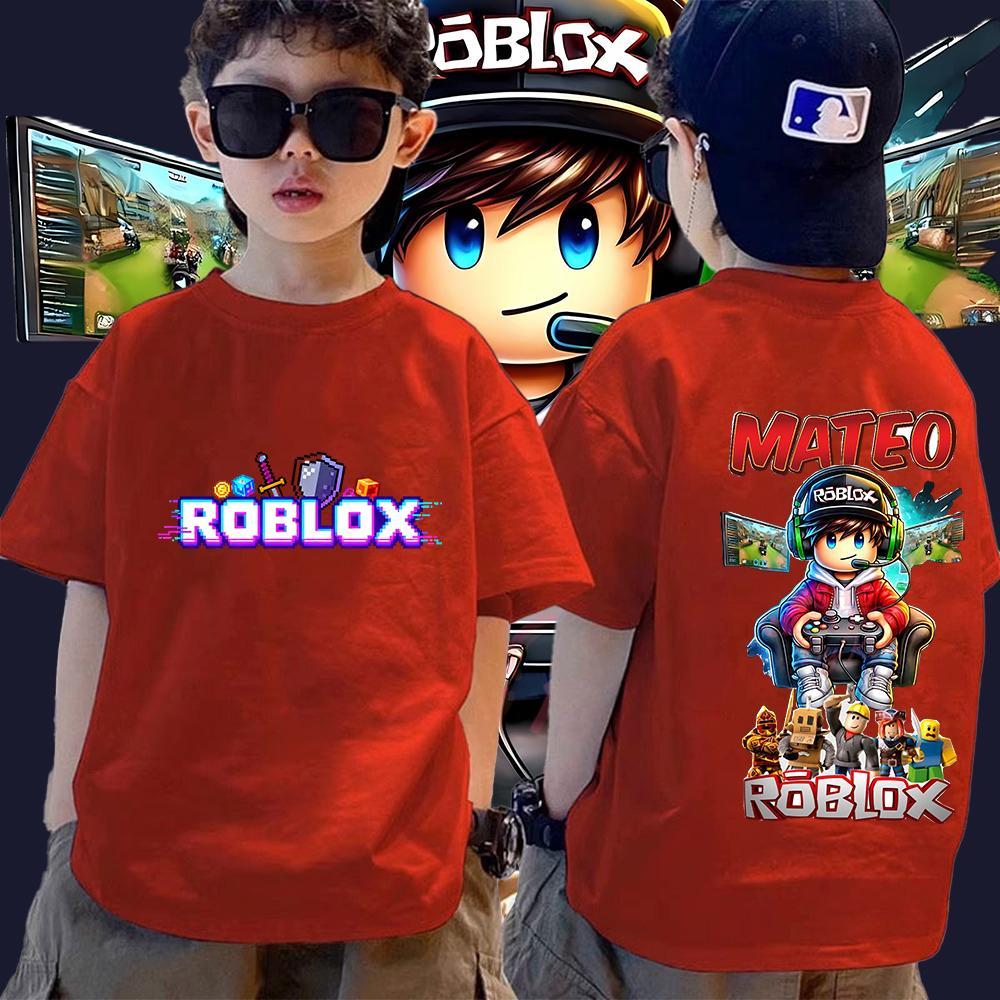 bán in áo lớn cotton Roblox bộ đồ gia đình trẻ em người lớn size 90-150 S-XXXL
