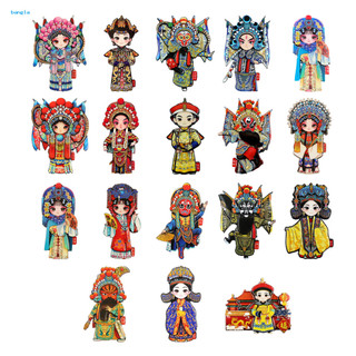 Thai| Opera Vai Nam Châm Bắc Kinh Opera Gỗ Tủ Lạnh Nam Châm Phong Cách Trung Hoa Tủ Lạnh Trang Trí Nhà Bếp Nghệ Thuật Lưu Niệm Quà Tặng