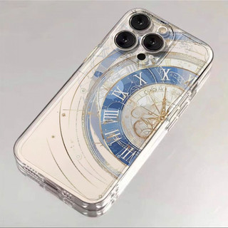 Ốp điện thoại đồng hồ sáng tạo cho iPhone 17Air / 16 / 15PLUS / 14 / 13pro Max / 12 / 11 / X / XS / 7 / 8, cá tính sáng tạo. Vỏ trong suốt, chống thấm nước, chống sốc, vỏ bảo vệ