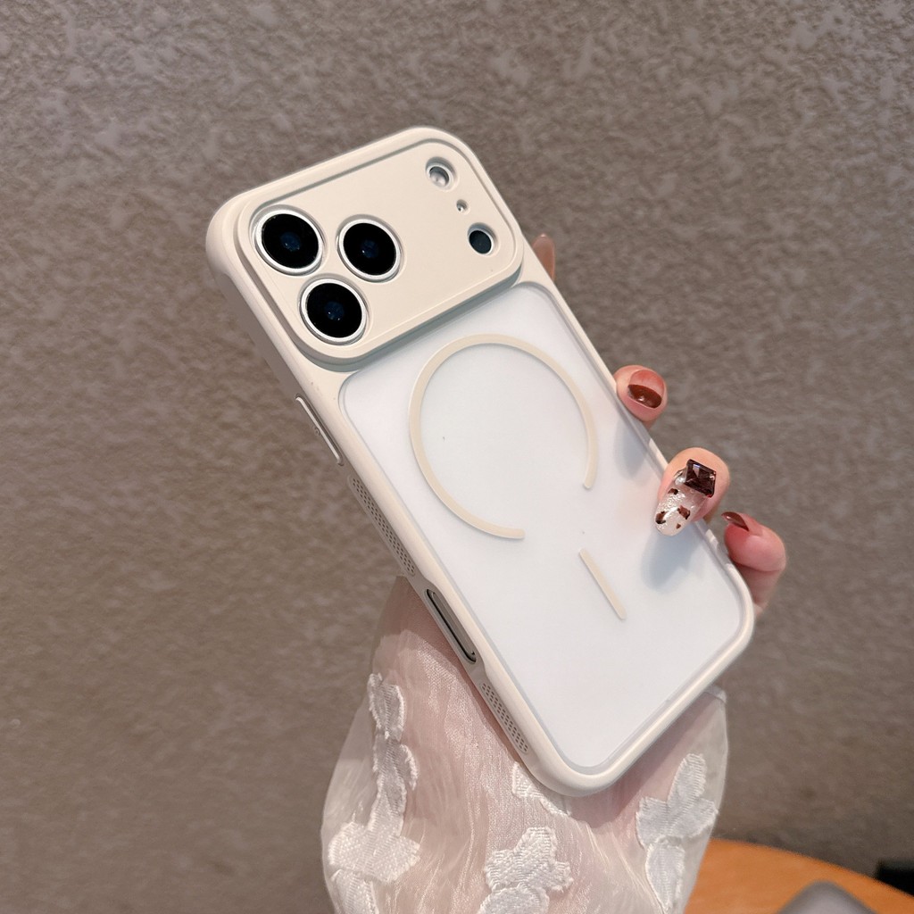 Dành Cho iPhone 17promax Vỏ Điện Thoại Từ Tính Phong Cách Mới 16 Da Chuyên Dụng Cảm Giác Mờ Cao Cấp Cảm Giác 15 Tản Nhiệt