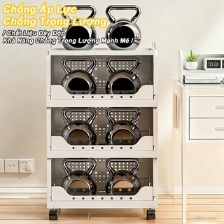 Giá Kệ Đựng Sách Vở & Tài Liệu Văn Phòng Bằng Nhựa Đa Năng Kệ Đa Năng Tầng Có Bánh Xe