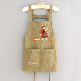 Tạp dề bếp chống thấm nước bằng vải cotton không tay chống bẩn đáng yêu, thích hợp cho thợ làm móng và đầu bếp bền