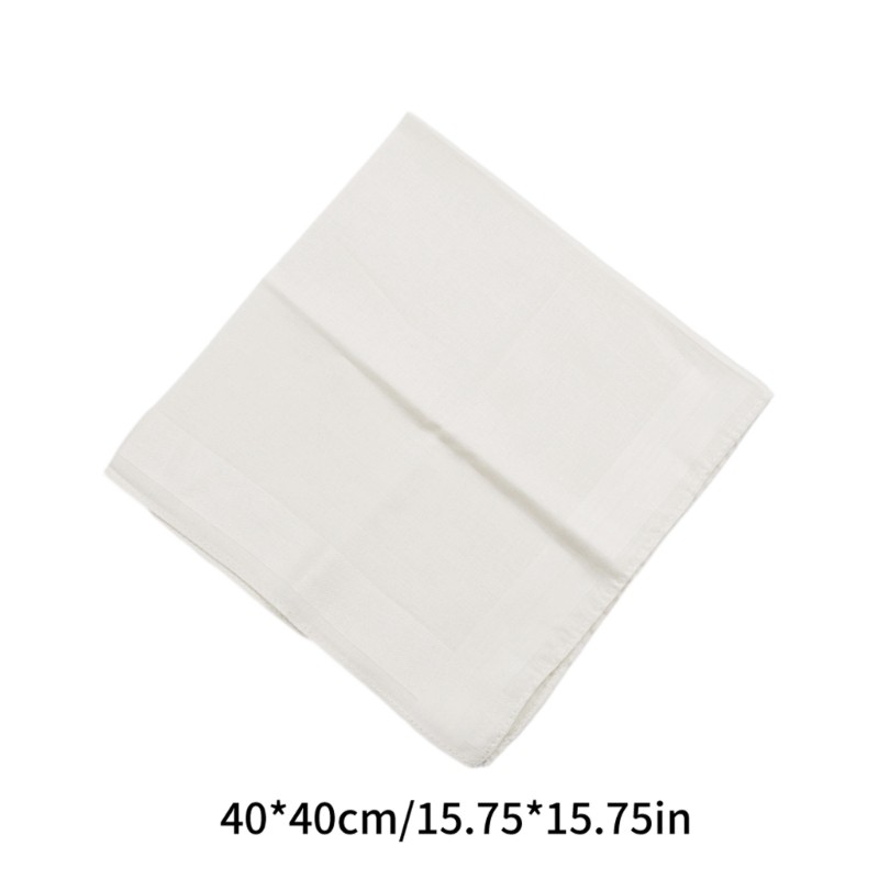Inste Túi Thời Trang Khăn Tay Màu Trơn Hankies 16x16inch Khăn Bỏ Túi