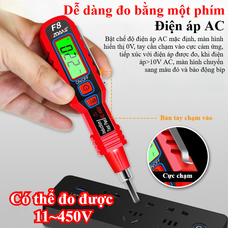 Bút Thử điện Cách điện B20, Vít Điện 2 Đầu Chữ Thập, Màn Hình Kỹ Thuật Số, Bút Thử điện Cách điện đa Chức Năng