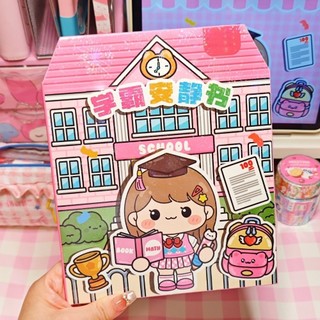 Nhãn dán sách yên tĩnh NOOKSTORY, Sách dán thủ công PET, Sách dán giáo dục hoạt hình cho trẻ em