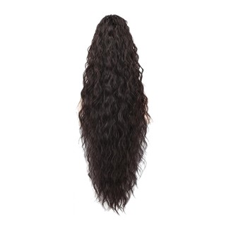 SERENE Tóc đuôi ngựa nối dài xoăn dài, kẹp trong, tổng hợp, kết cấu tự nhiên, phụ kiện tóc