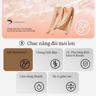 『Brelira』Bộ Đồ Lót Giữ Nhiệt Siêu Mỏng Không Đường May Nhẹ, Co Giãn Cao Thoáng Khí Axit Hyaluronic Quần Áo Giữ Nhiệt