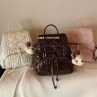 Balo Chio 2 Nắp Da Trơn Vintage Chất Da Dày Dặn Chuẩn Loại 1