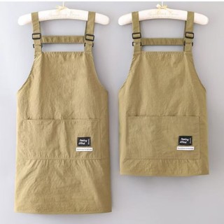 Tạp dề chống nước thời trang Phiên bản Hàn Quốc Hộ gia đình Nấu ăn Phục vụ Cafe Làm móng tay Quần yếm đặc biệt Eo dành cho người lớn