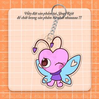 Móc khóa Shrimpo Dandy's World phụ kiện túi xách balo móc khoá bằng chất liệu arcrylic trong suốt