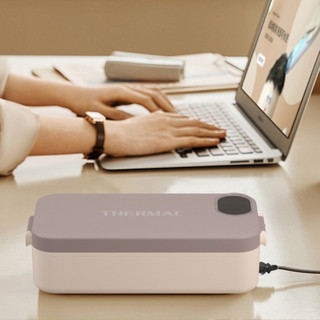 Hộp Bento điện 304 USB chạy bằng thép không gỉ USB có thể sạc lại, sưởi ấm di động. Bữa ăn đang di chuyển