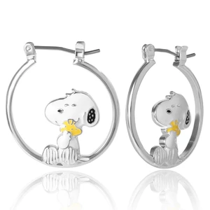 Snoopy Snoopy Dầu Nhỏ Giọt Chó Con Khóa Tai Mặt Dây Chuyền Kim Cương Xương Đòn Dây Xích Phụ Kiện Nữ