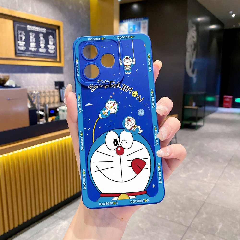 Tương thích với OPPO A3X A5X A5i A3 A5 Pro A80 A60 A20 A38 Smile Doremon Vỏ bảo vệ ống kính