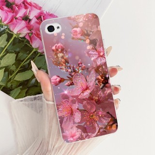 Dành Cho iPhone 4 Vỏ Hoa Thời Trang Chanh Trong Suốt Silicon Mềm TPU Bảo Vệ Cho iPhone 4S iPhone4 A1349 A1332 A1431 Ốp Lưng