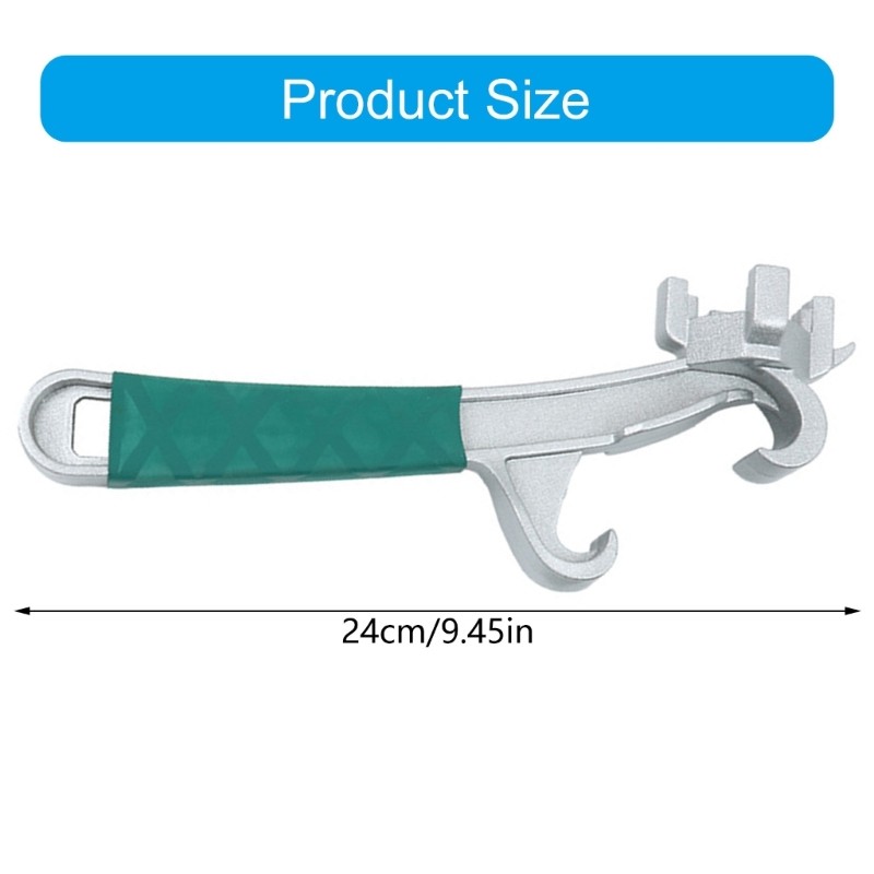 Pealike 3 trong 1 Trống Bung Dụng Cụ Mở Bung Dụng Cụ Đa Năng Nắp Chai Xô Nhôm Nắp Cờ Lê Hướng Dẫn Sử Dụng Có Thể Xô