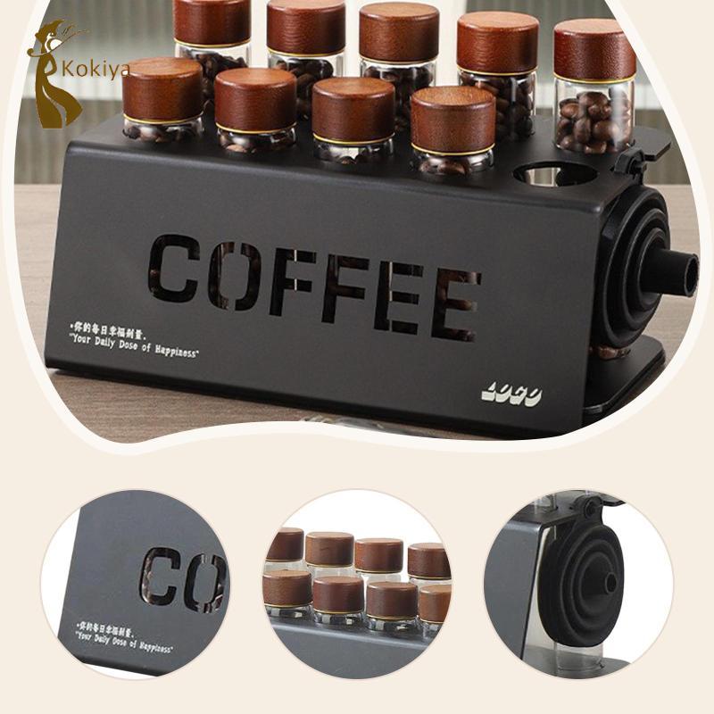 Ống bảo quản hạt cà phê liều đơn Lọ thủy tinh cho quán Bar bán lẻ Cafe