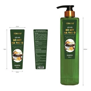 Dầu Gội Bồ Kết & Hà Thủ Ô YOMANI 800ml Giảm Gàu Ngứa Da Đầu, Hỗ Trợ Mọc Tóc, Phục Hồi Hư Tổn Tóc
