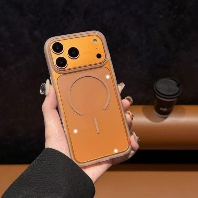 Ốp điện thoại hấp thụ sốc từ tính trong suốt sang trọng Matte Skin Feel Thích hợp cho iPhone 11 12 13 14 15 16 17 Pro Max Plus Ốp lưng