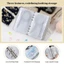 Kim đan JUIC, Chất kết dính PVC có thể tháo rời 6 lỗ PVC Vòng đựng kim có thể tháo rời, Túi dính có dây kéo nhiều lớp 12 Dụng cụ đan túi có khóa kéo