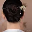 Câymun kẹp tóc lily của thung lũng tua rua nhỏ, phong cách cổ điển Trung Hoa Hanfu, đơn giản cho phụ kiện tóc