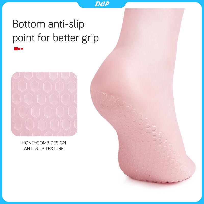 [DCP] 1 đôi vớ chăm sóc chân tại nhà Gel dưỡng ẩm Silicon bảo vệ gót chân chống nứt [VN]
