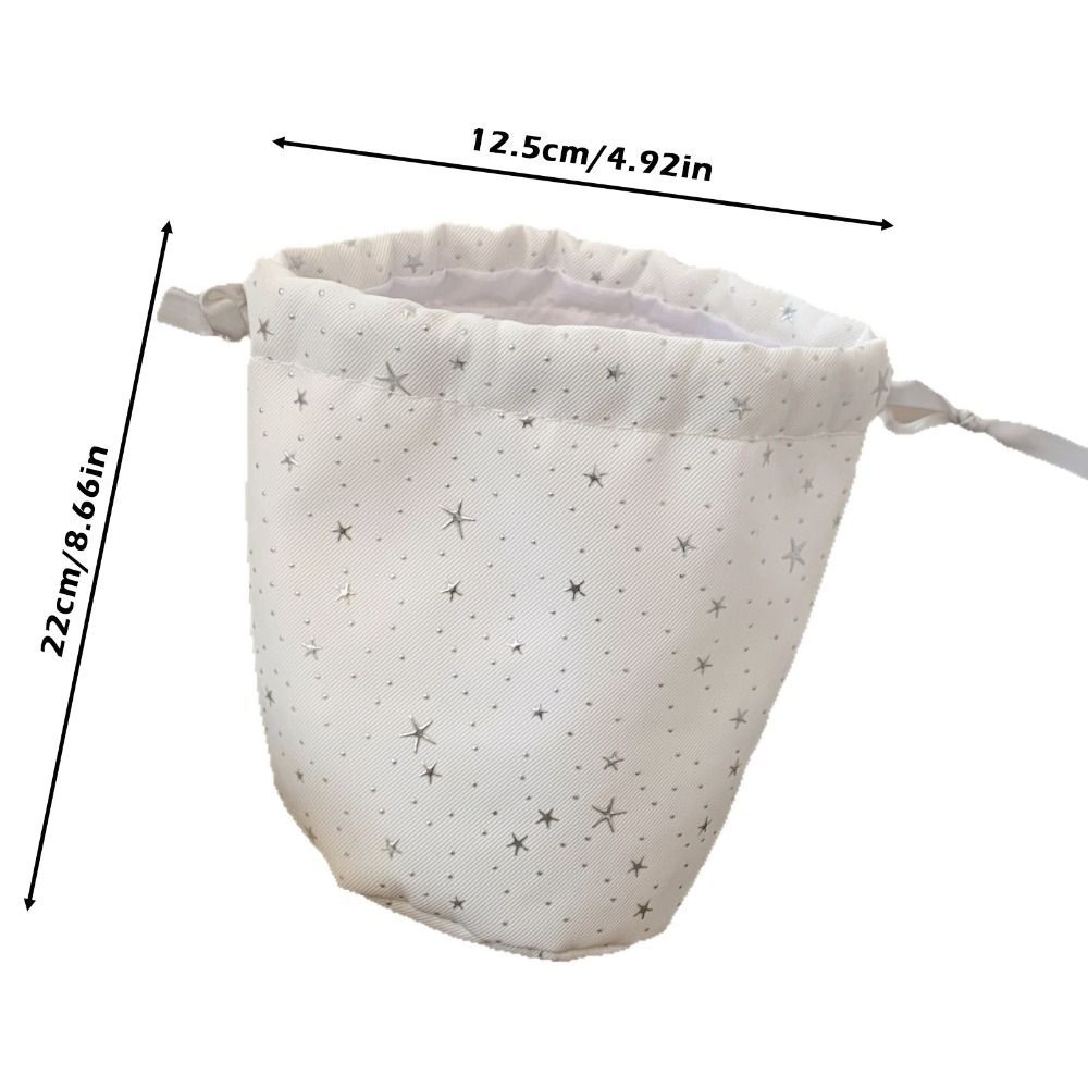 HOBBYIN Túi dây rút HOBBYIN, Túi trang điểm dung tích lớn di động, Túi lưu trữ họa tiết ngôi sao dễ thương Quà tặng
