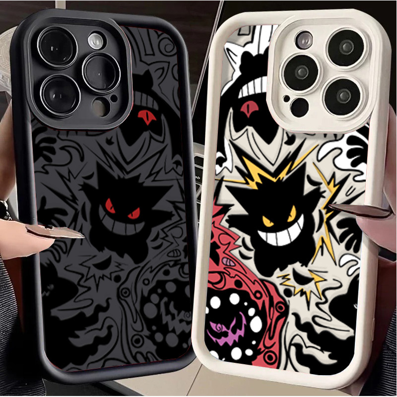 Ốp Lưng Cho Realme 13 14 15 PRO 15T C75 C71 C65 C63 C61 C51 C53 C55 C35 C33 12 PROMAX Gengar Anime Pokemon Mềm Chống Sốc Ốp Lưng