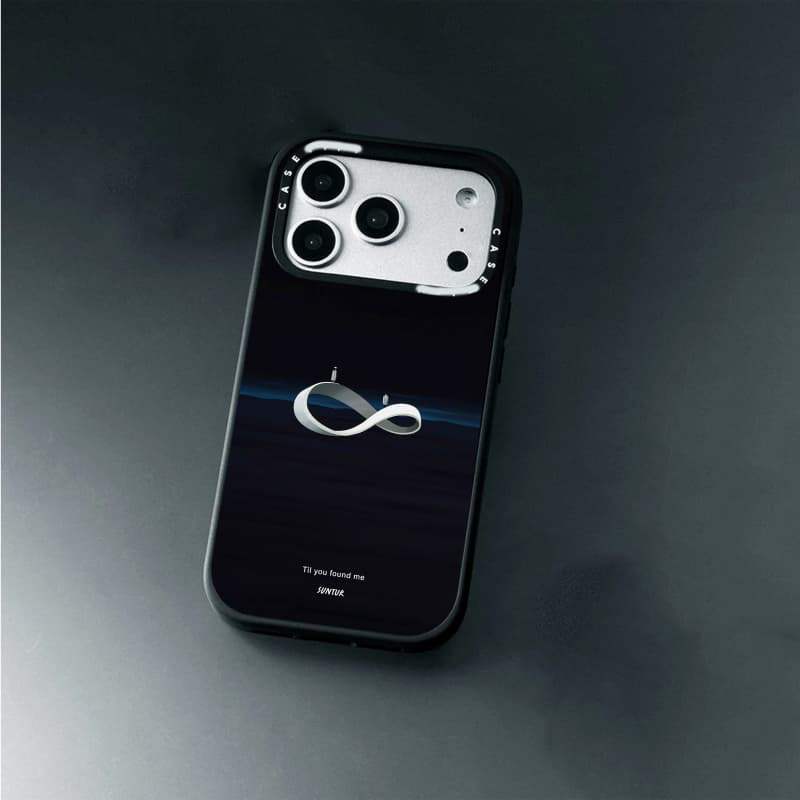 CASECASE X Til bạn tìm thấy tôi Ốp lưng máy ảnh màu trắng Phiên bản vòng màu đen mờ cứng hút từ tính Vỏ tác động cho Apple IPhone 13 14 15 16 17 Pro Max Air Plus có hộp