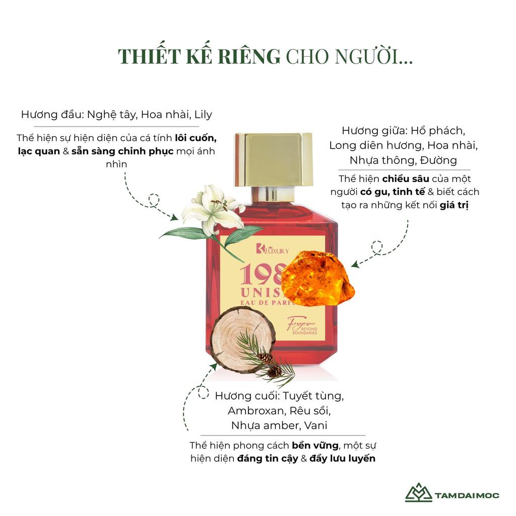 [TĐM] Nước Hoa 1985 UNISEX edp TAM ĐẠI MỘC 70ml - Hương Thơm Đẳng Cấp Mê Hoặc