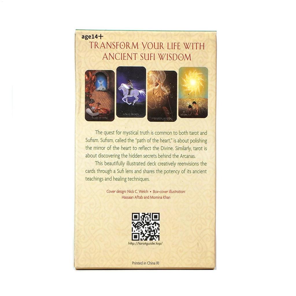 78 Lá Bài Sufi Tarot Tiếng Anh Bói Toán Thẻ Trò Chơi Giải Trí Gia Đình Tiệc Tập Hợp saixit2vn
