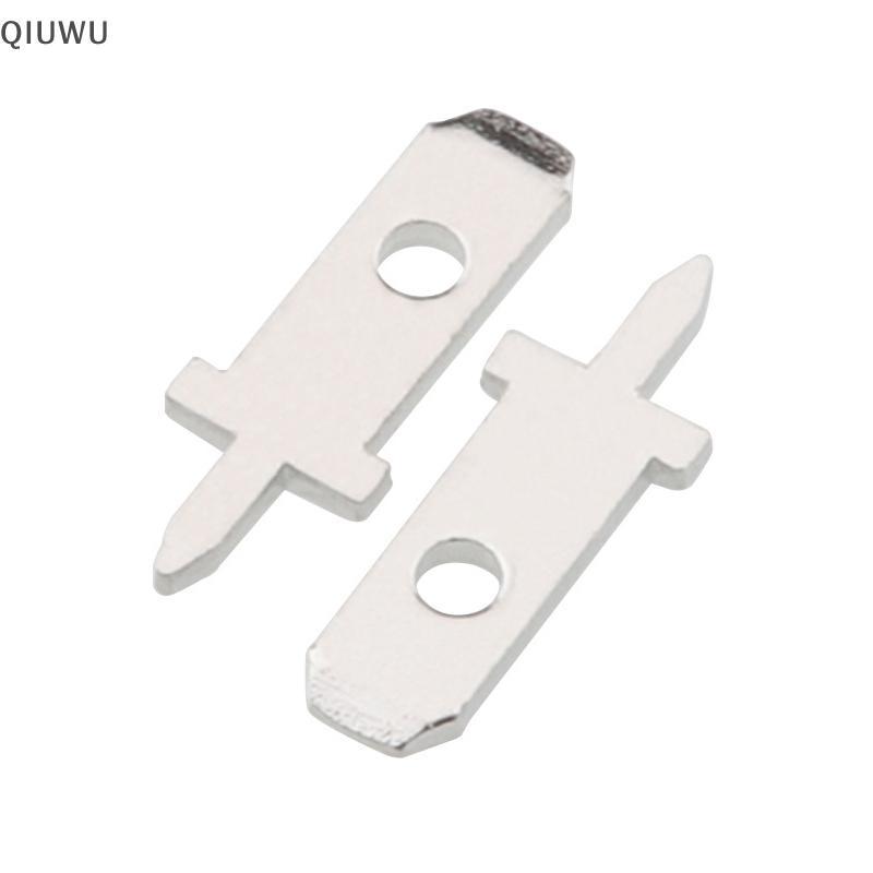 QIUWU 50 Cái 2.8 Chèn Cắm Lò Xo Thiết Bị Đầu Cuối PCB Hàn Lug Thiness 0.8mm Một Chân, Tấm Hàn PCB.