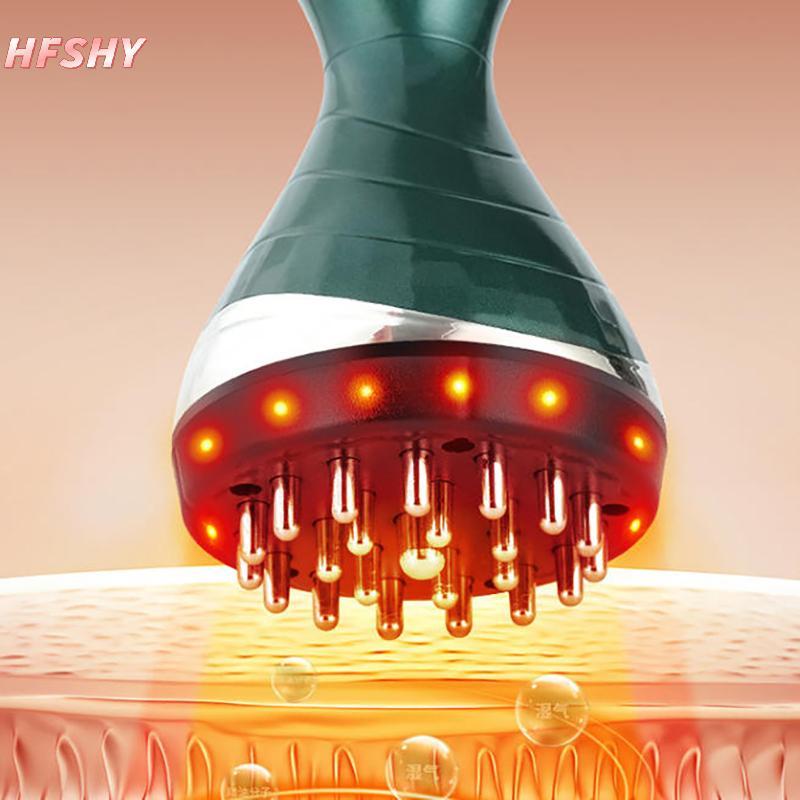 HFSHY Điện Kinh Tuyến Bàn Chải Chống Cellulite Gua Sha Máy Mát Xa Toàn Thân Rung Microcurrent Nén Nóng Cạo Lymphatic Thoát Nước Chăm Sóc VN